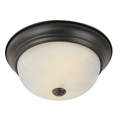 Trans Globe Lighting LED-13617 ROB Browns 11" Indoor Rubbed Oil Bronze Traditional Flushmount